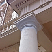 Column repaired with lime mortar - right side